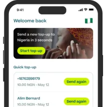 Photo of the Ding App